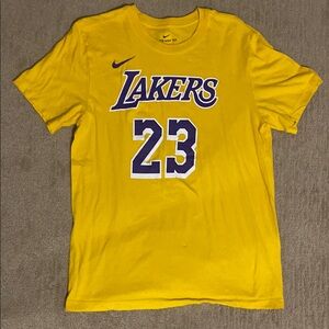 Nike LeBron James Lakers Yellow T-Shirt
